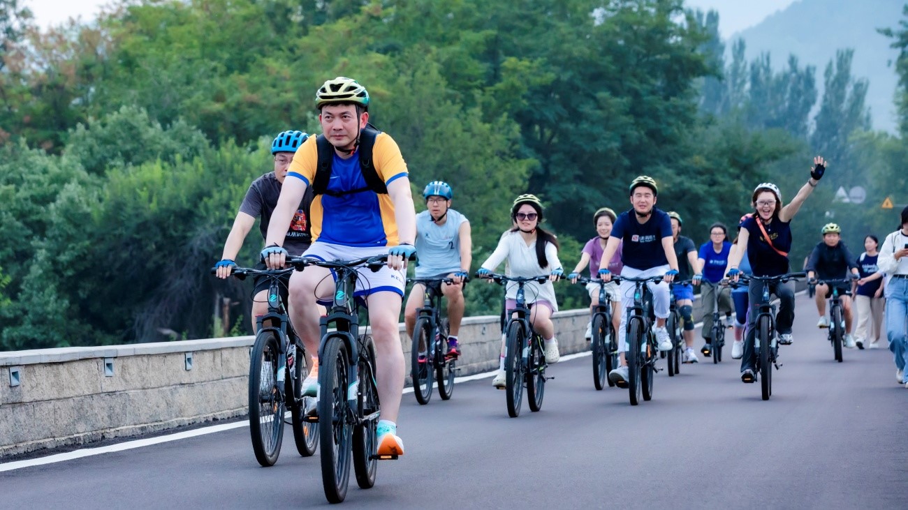 「騎行雁棲湖，凝聚團隊力！」 一日騎行團建，挑戰(zhàn)與美景同行！